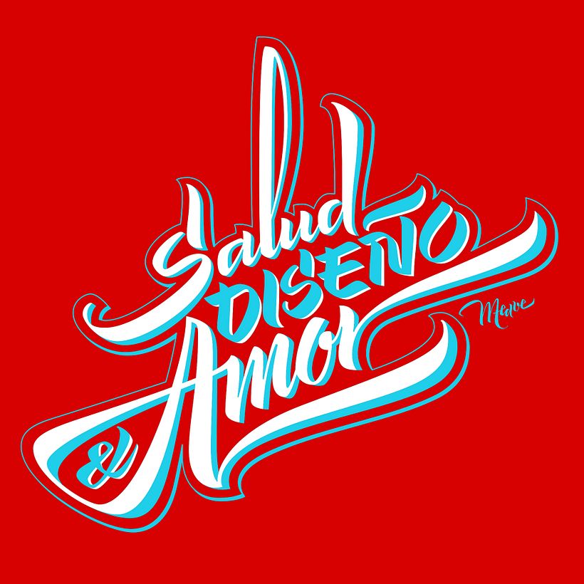 T-shirts caligráficas por Meave 0