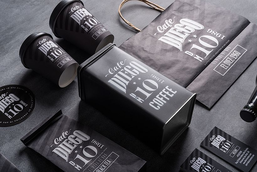 Branding futbolero: Café Diego 10