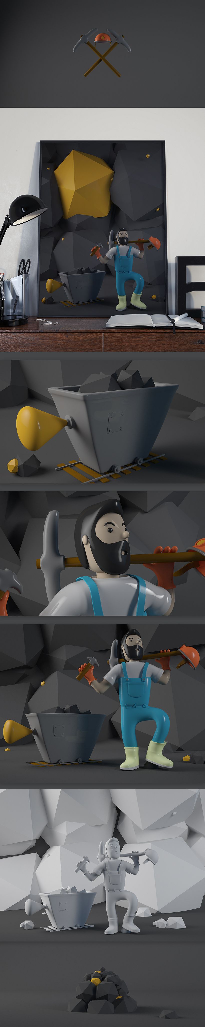 Mi Proyecto del curso: Diseño de personajes en Cinema 4D: del boceto a la impresión 3D -1