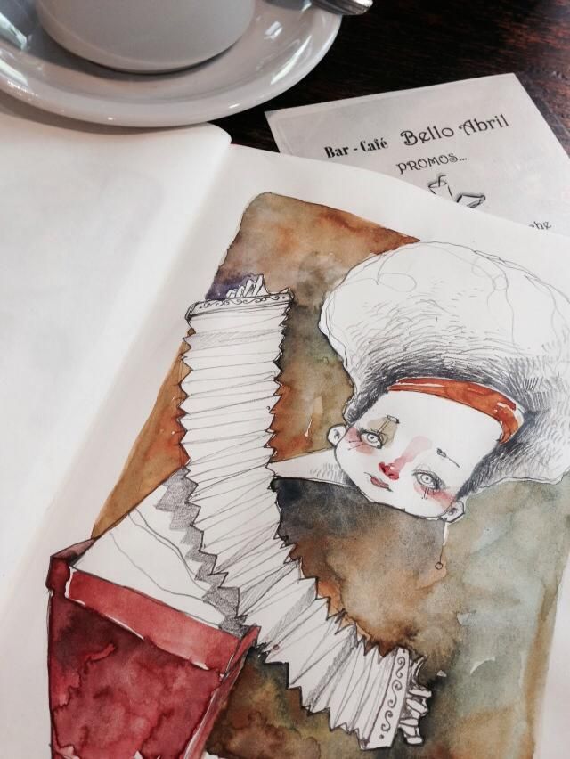 Acuarelas que mancho en Bares - Sketch Café 1