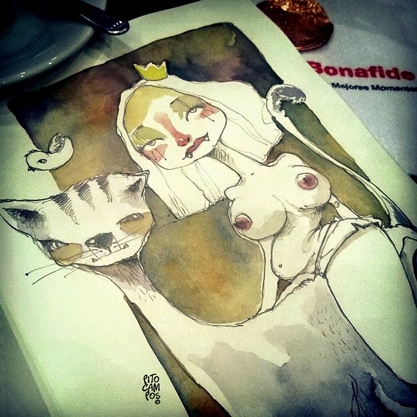 Acuarelas que mancho en Bares - Sketch Café 5