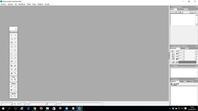 Problemas para trabajar con Freehand hoy en día 1