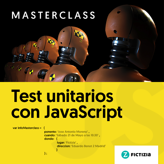 Masterclass gratuita: «Test unitarios con JavaScript» (Sáb 21Mayo) 0
