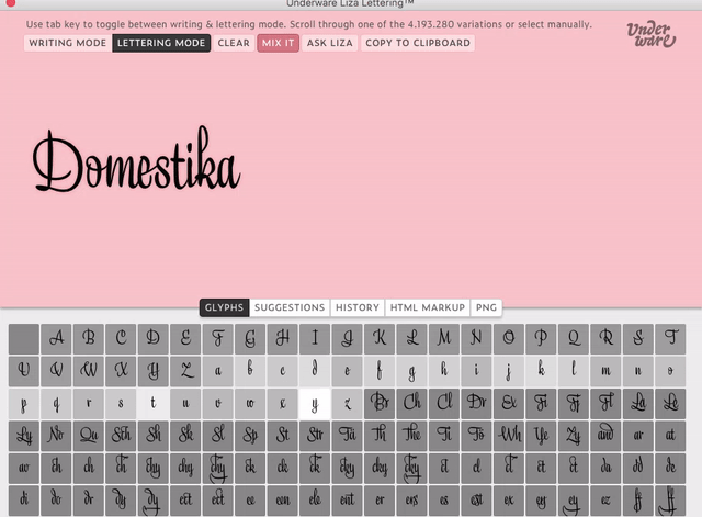 Lettering digital con la nueva App de Underware 4