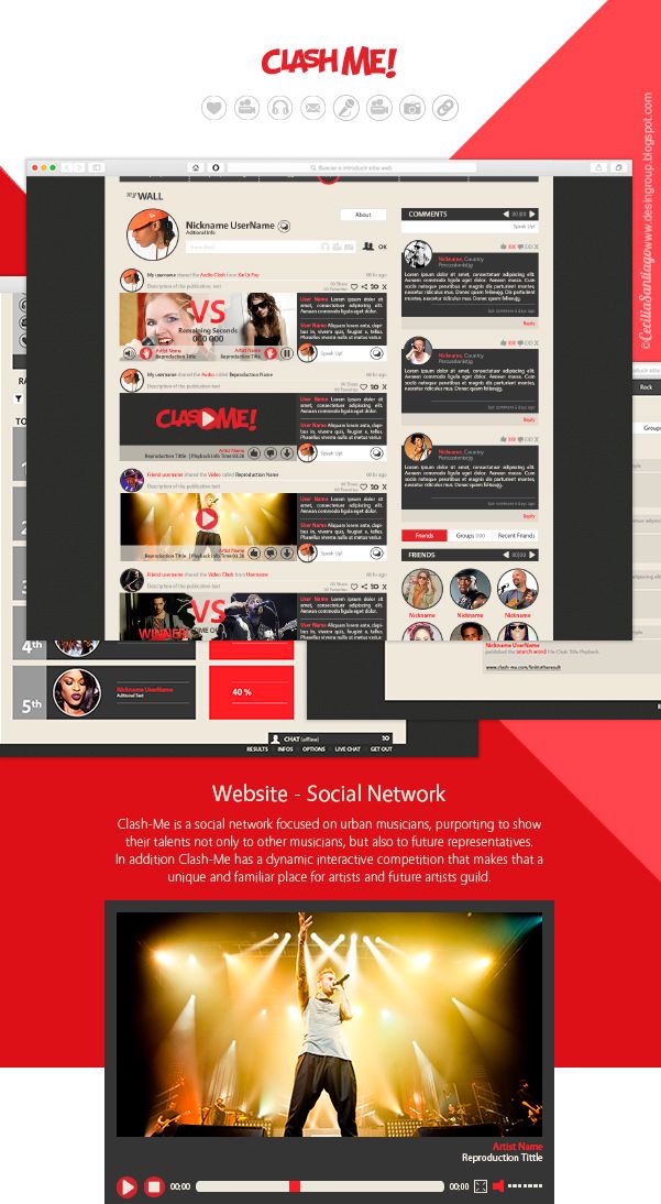 Clash-Me Web Design 1