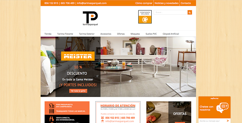 Tienda Online de Tarimas y Parquet 0