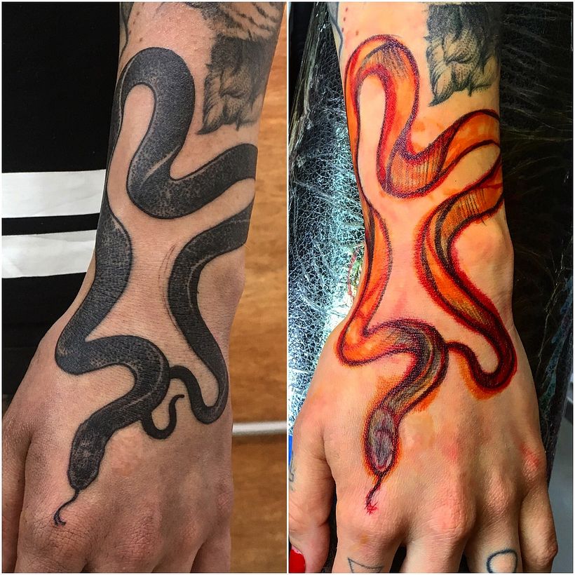 Serpiente. Free hand. 1