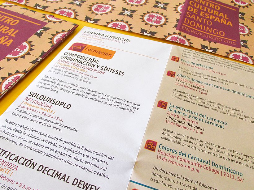 Centro Cultural de España Calendars 2015 - Dirección de arte