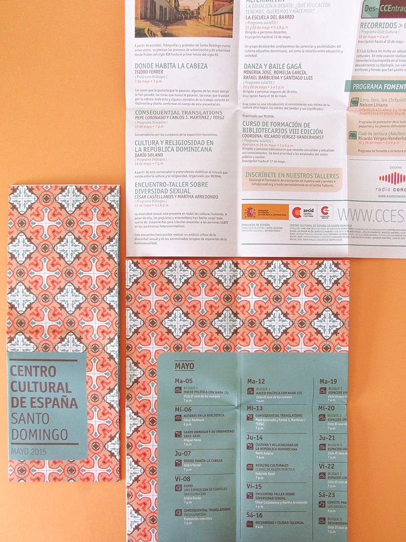 Centro Cultural de España Calendars 2015 - Dirección de arte