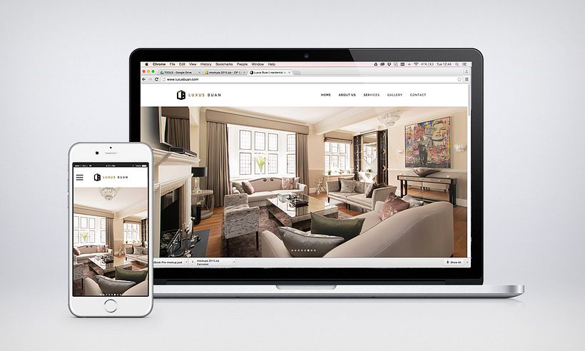 WEB DESIGN FOR LUXUS BUAN 1