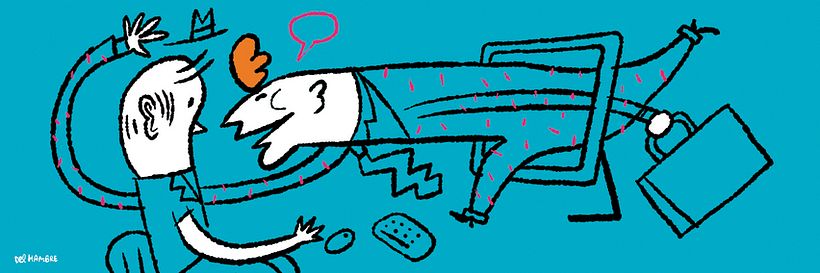 Del Hambre, el alucinante ilustrador en cuerpo de hombre 1