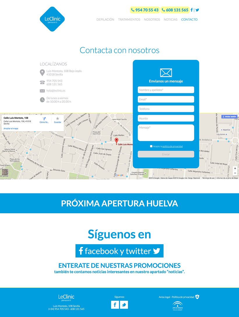 Diseño/Desarrollo Web/UI/UX: LeClinic 10