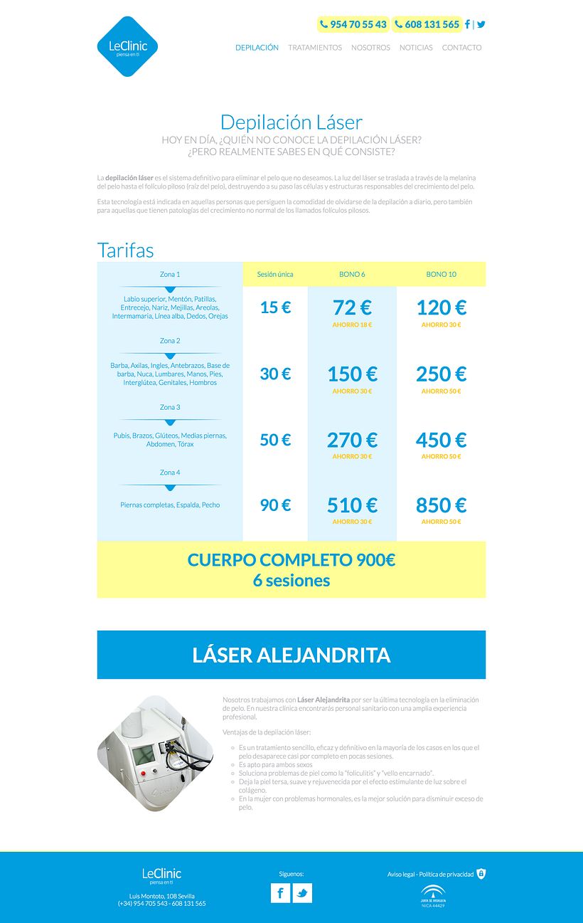Diseño/Desarrollo Web/UI/UX: LeClinic 4
