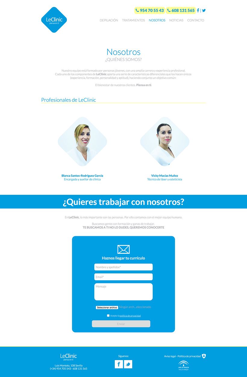 Diseño/Desarrollo Web/UI/UX: LeClinic 8