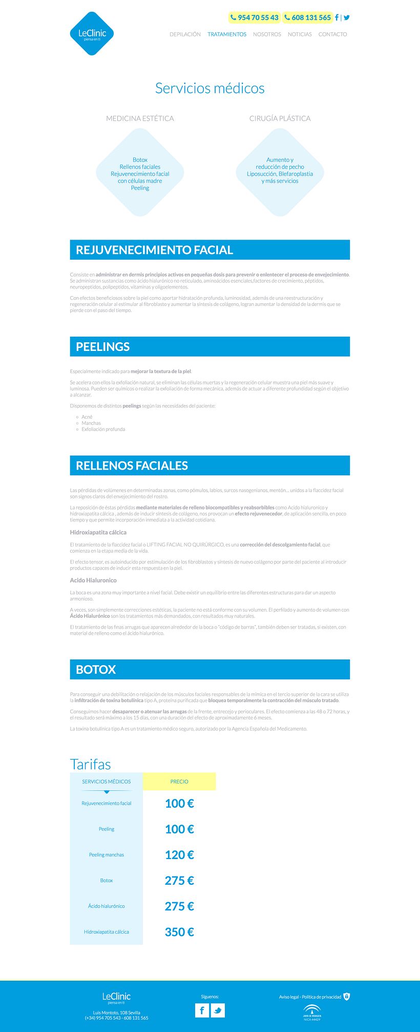 Diseño/Desarrollo Web/UI/UX: LeClinic 5