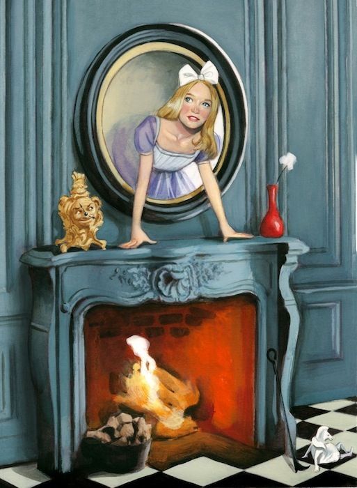 Resimli kitap "Aynanın İçinden Alice" - Lewis Carroll - Nórdica Libros   0