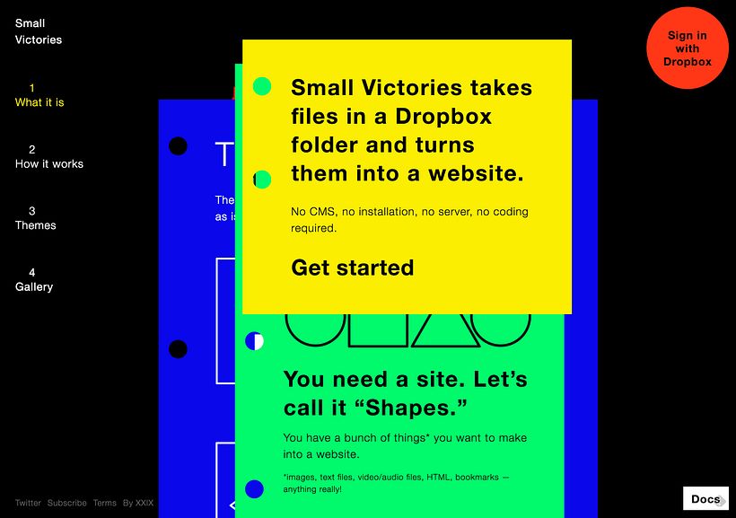 Crea un sitio web a partir de una carpeta de Dropbox 2
