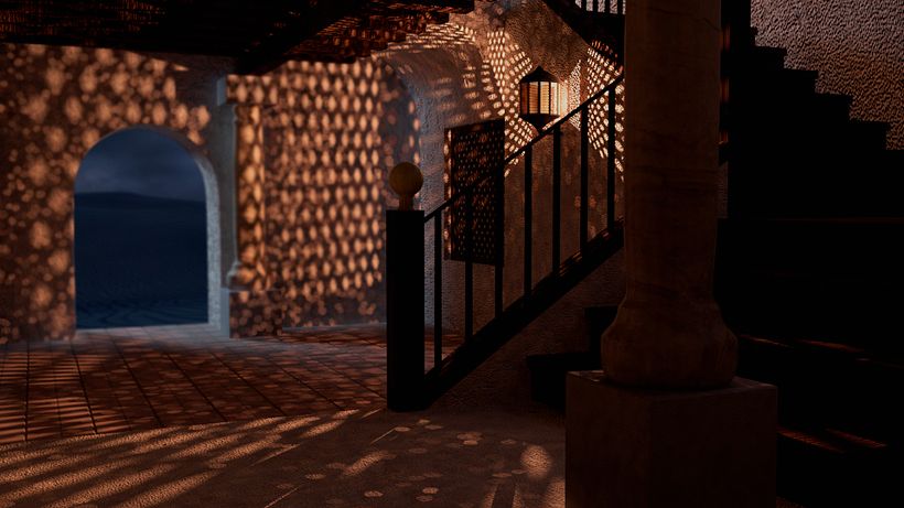 Portal. Diseño Maya. Render Mental Ray. 0