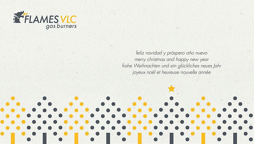 Felicitación de Navidad Flames VLC - Tasarım