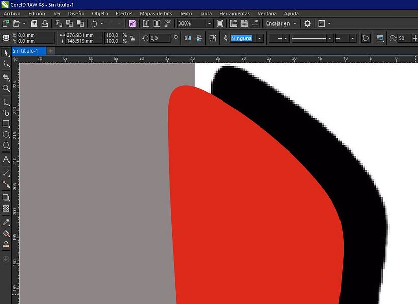 Bordes de sierra en corel al importar imagenes 1