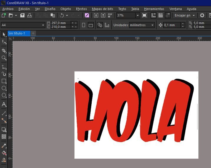 Bordes de sierra en corel al importar imagenes 2
