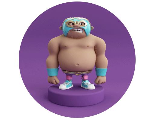 Luchadores Mexicanos - 3D