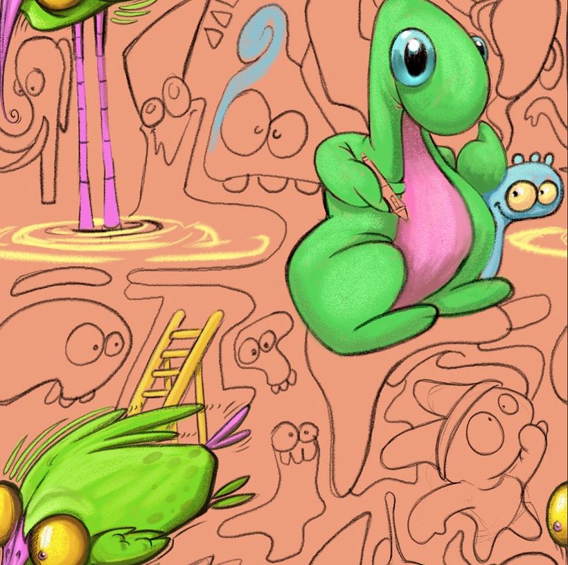 Mi Proyecto del curso: Pattern Design analógico y digital 9