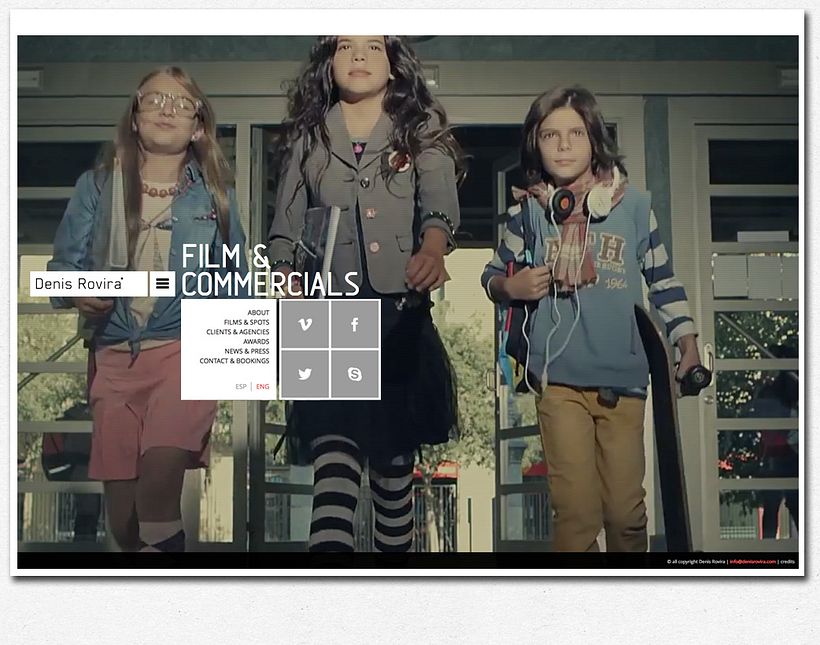 Web for filmdirector Denis Rovira 1