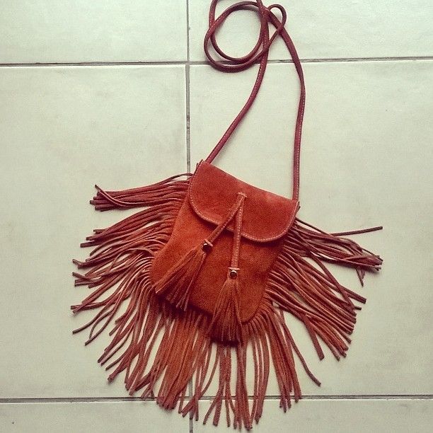 Bandolera flecos gamuzón 1