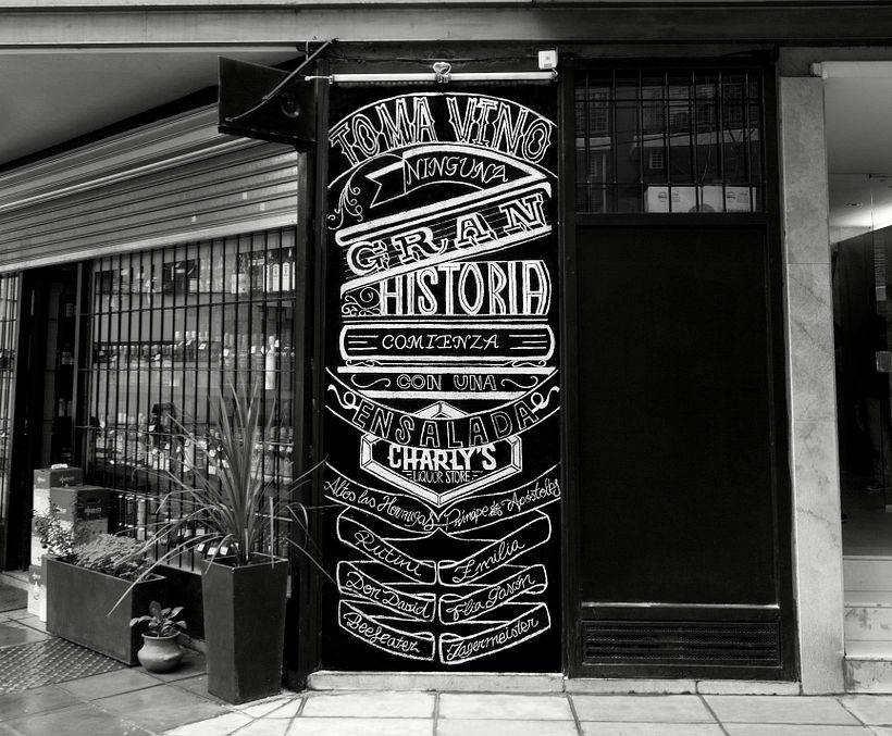 Chalkboard lettering 0