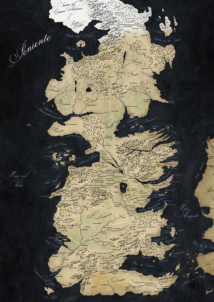 Mapa de Juego de Tronos 3