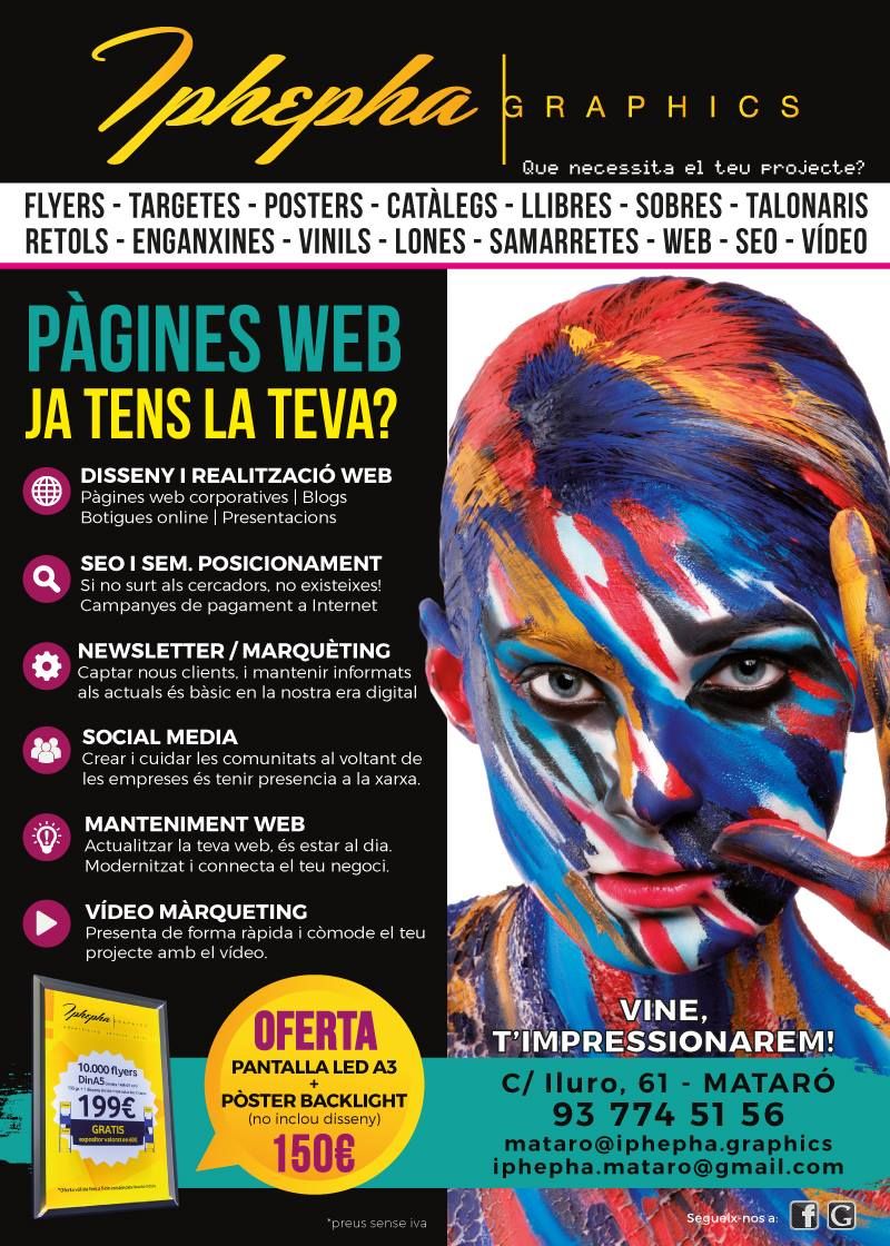  "Vine i t'impressionarem!" - Diseño gráfico. Campaña publicidad Iphepha Graphics - Publicidad