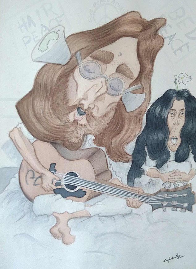 Lennon | Caricatura - Illustration traditionnelle