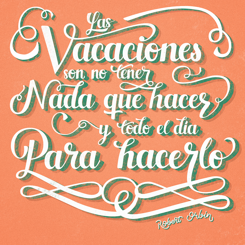 Mi Proyecto del curso. Frase sobre las vacaciones :) -1