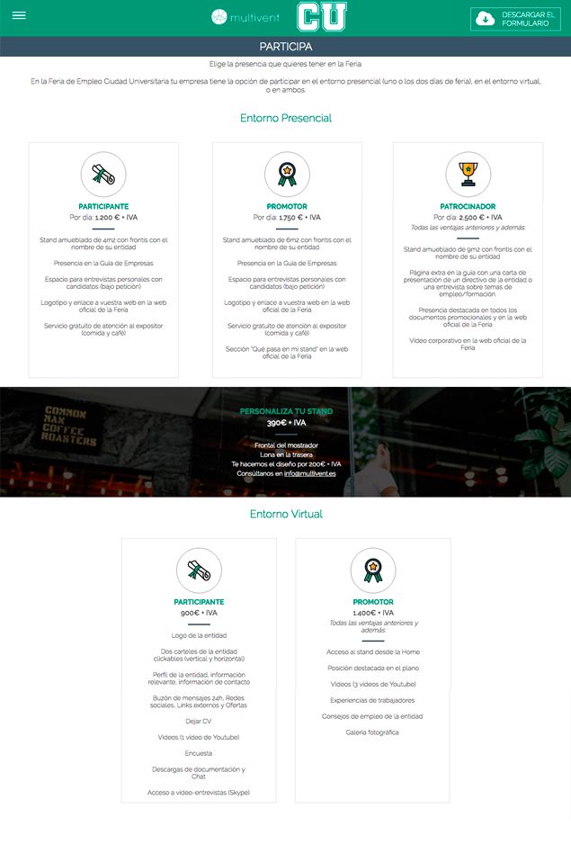 Feria Ciudad Universitaria - Diseño de Logotipo y web 3