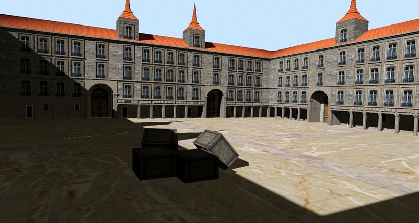 Escena para videojuego en 3D Max -1