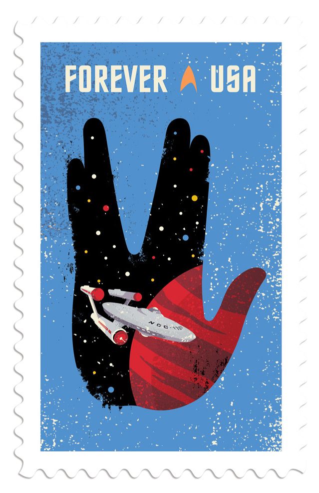 Sellos postales para celebrar el 50 aniversario Star Trek 6