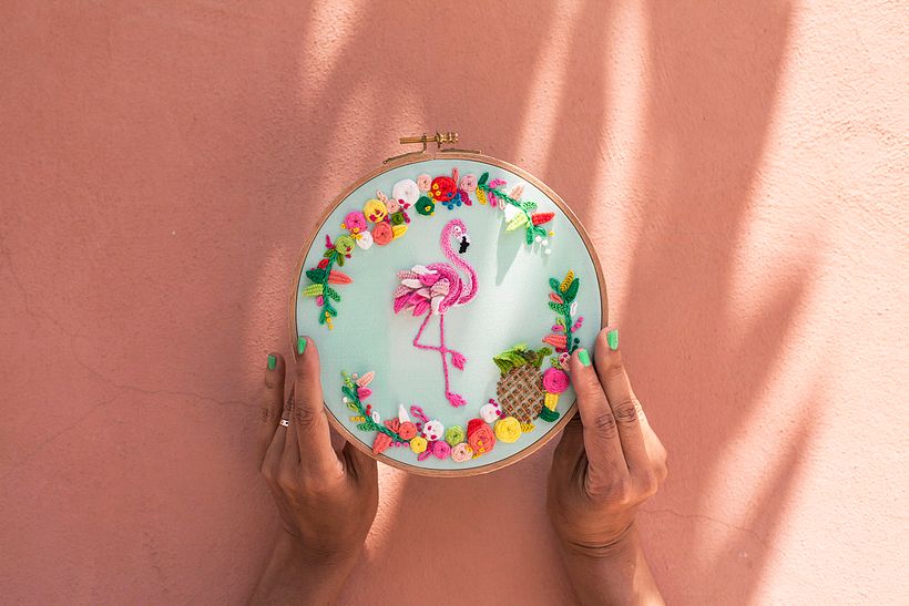 "Tropical Flamingo" Molliemakes 19