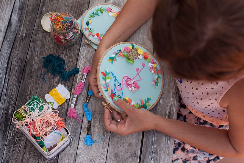 "Tropical Flamingo" Molliemakes 17