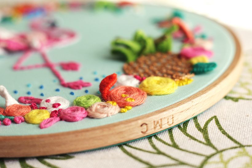"Tropical Flamingo" Molliemakes 12