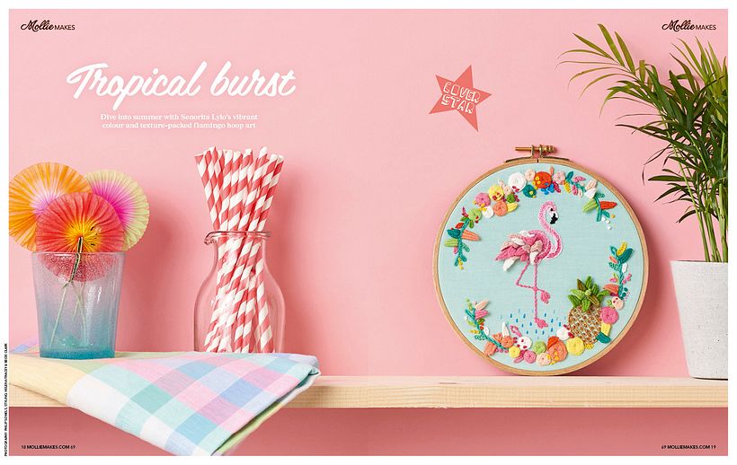 "Tropical Flamingo" Molliemakes 16