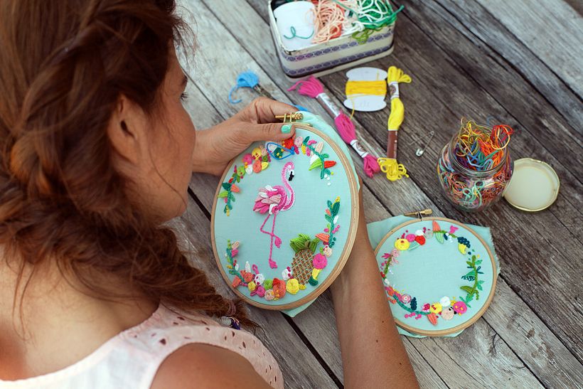 "Tropical Flamingo" Molliemakes 13