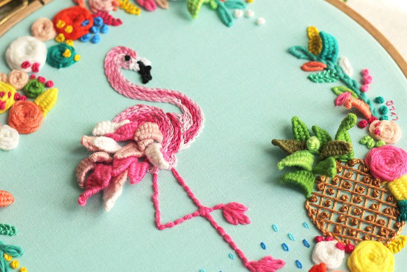 "Tropical Flamingo" Molliemakes 14