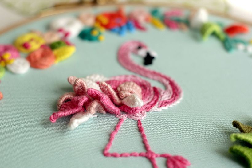 "Tropical Flamingo" Molliemakes 11