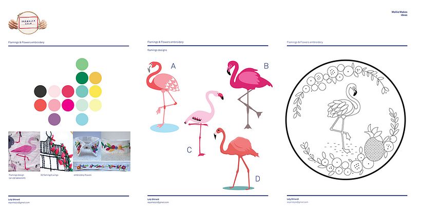 "Tropical Flamingo" Molliemakes 3