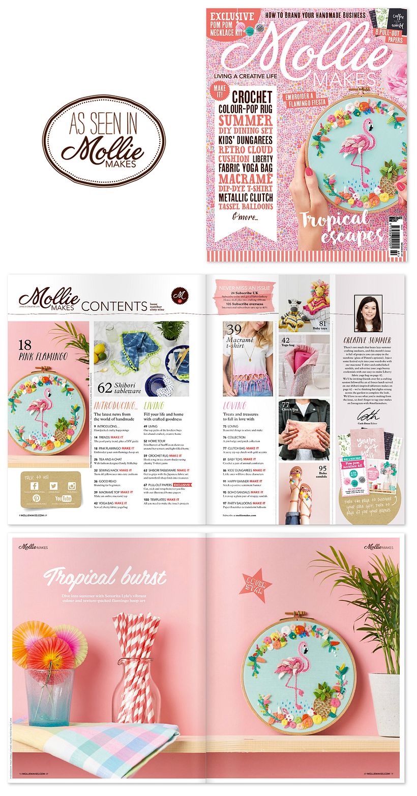 "Tropical Flamingo" Molliemakes 2
