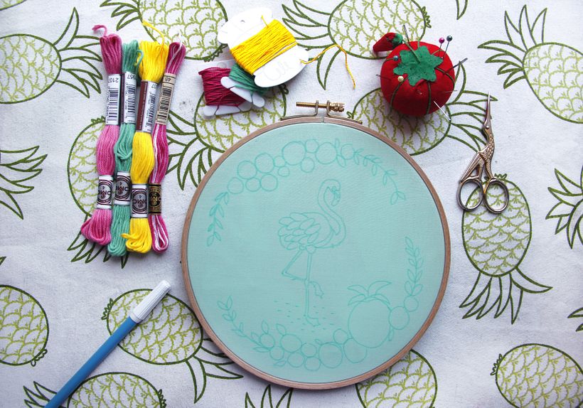 "Tropical Flamingo" Molliemakes 4