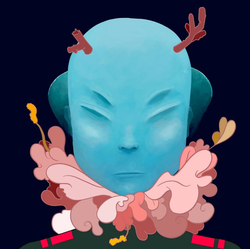 REDsistance → Forest Warrior - Traditional illustration