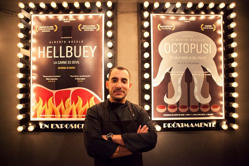 Posters para los estrenos quincenales en The Lab, el experimento gastronómico de la calle ballesta 0