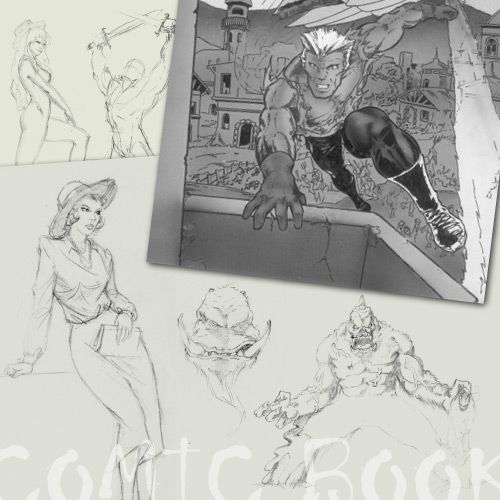 Algunos dibujos de mi época comic ! -1